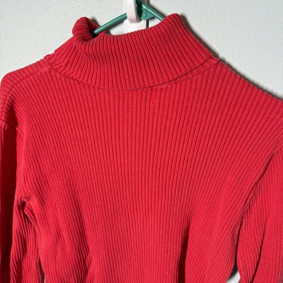 VTG Danielle Martin Womens Pink Ribbed Turtleneck Sweater Large Classic - Picture 5 of 9